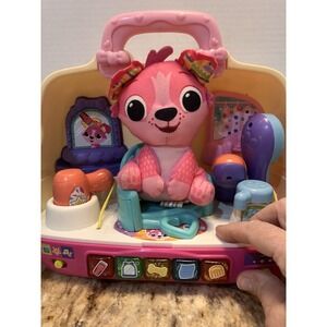 VTech Glam and Glow Puppy Salon Puppy Hair Salon Works Perfect  Educational